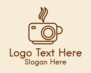 Photographer - Camera Cup Cafe logo design
