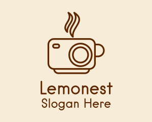 Latte - Camera Cup Cafe logo design