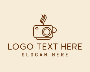 Vlog - Camera Cup Cafe logo design