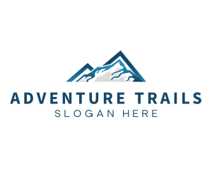 Triangle Snow Mountain Valley logo design