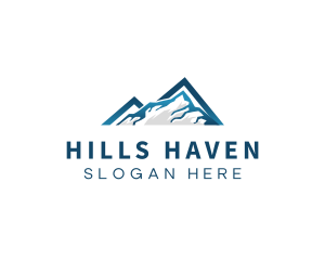 Hills - Triangle Snow Mountain Valley logo design