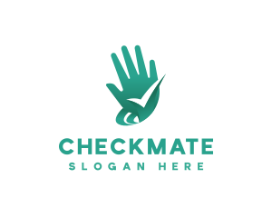 Hand Wash Checkmark logo design