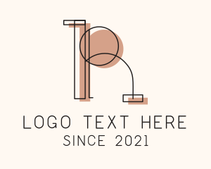Woodworker - Letter R Interior Design logo design
