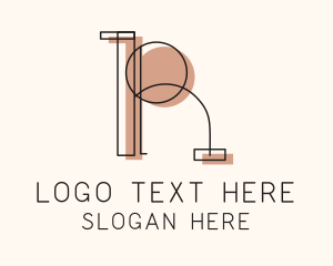 Letter R Interior Design Logo