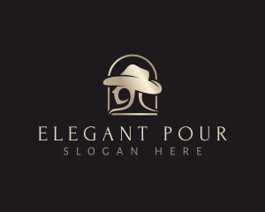 Elegant Cowgirl Model logo design