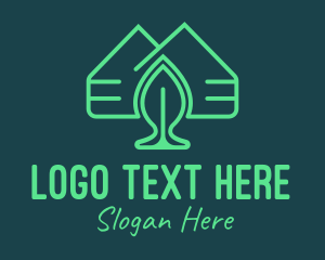 Nature - Natural Leaf Housing logo design