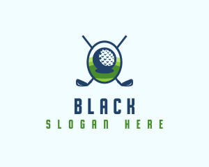 Golf Ball Sports Logo