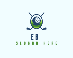 Golf Ball Sports Logo