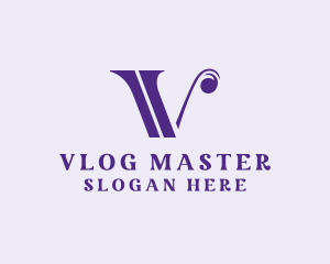 Vlogger - Feminine Beauty Vlogger logo design