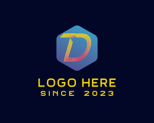 Electronics - Cyber Tech Letter D logo design