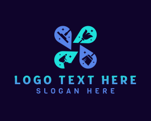 Vacuum - Cleaning Tool Sanitation logo design