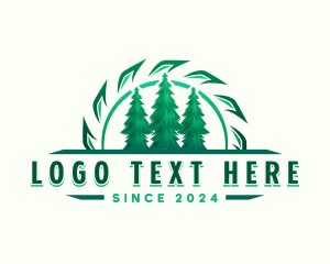 Forest - Timber Logging Forest logo design