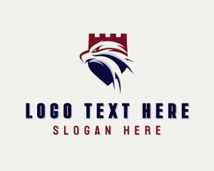 Political - Eagle Defense Shield logo design