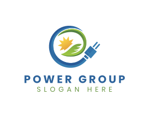 Eco Friendly Energy Plug Logo