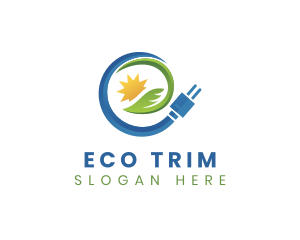 Eco Friendly Energy Plug logo design