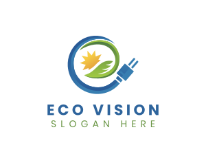 Eco Friendly Energy Plug logo design