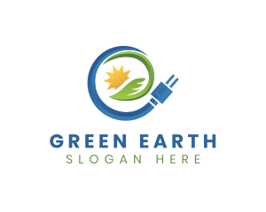 Eco Friendly - Eco Friendly Energy Plug logo design