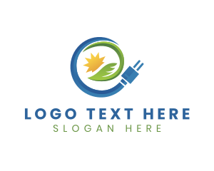 Eco Friendly Energy Plug Logo