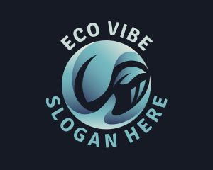Sustainability - Leaf Hand Sustainability logo design