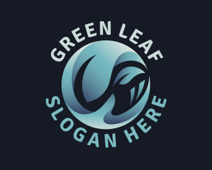 Leaf Hand Sustainability logo design