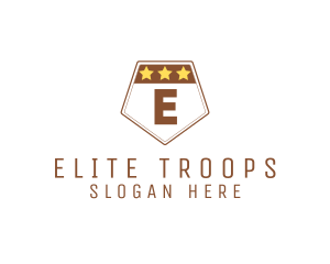 Military Pentagon Shield logo design