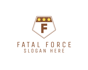 Military Pentagon Shield logo design