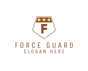 Enforcer - Military Pentagon Shield logo design