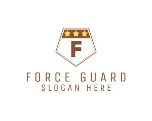 Military Pentagon Shield logo design