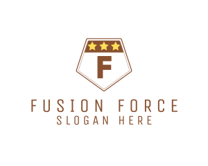 Military Pentagon Shield logo design