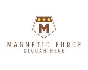 Military Pentagon Shield logo design