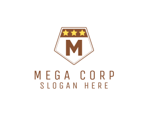 Military Pentagon Shield logo design