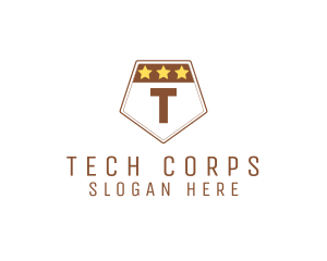 Corps - Military Pentagon Shield logo design
