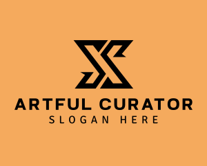 Modern Industrial Letter X logo design