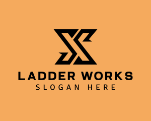 Modern Industrial Letter X logo design