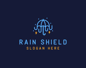 Umbrella Storm Weatherproofing logo design