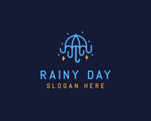 Umbrella Storm Weatherproofing logo design