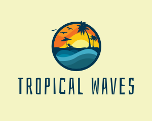 Tropical Beach Resort  logo design