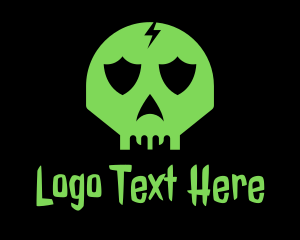 Danger - Scary Skull Gaming logo design