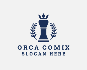 Championship - Queen Chess Club logo design