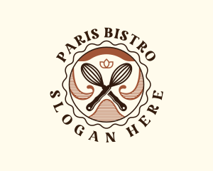 Whisk Baking Cuisine logo design