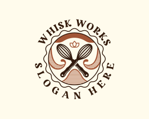 Whisk Baking Cuisine logo design