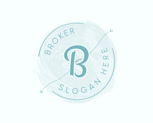 Cosmetics Beauty Watercolor  Logo