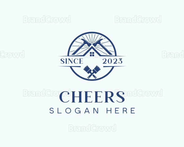 Roofing Home Builder Logo