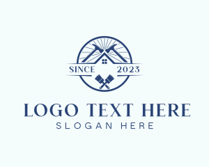 Emblem - Roofing Home Builder logo design