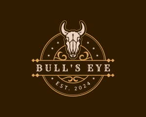 Bull Western Ranch logo design