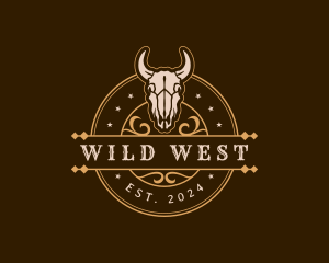 Bull Western Ranch logo design