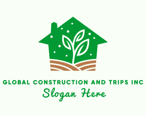 Organic - Greenhouse Plant Cultivation logo design