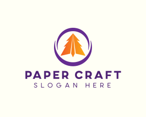 Paper Plane Fly logo design