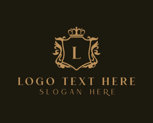 Boutique - Royal Shield Crown logo design