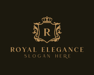 Royal Shield Crown logo design